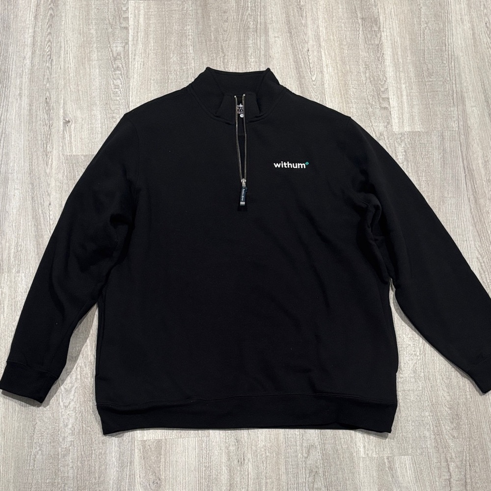 Charles River Withum Apparel Black Zip Up Men's Sweater